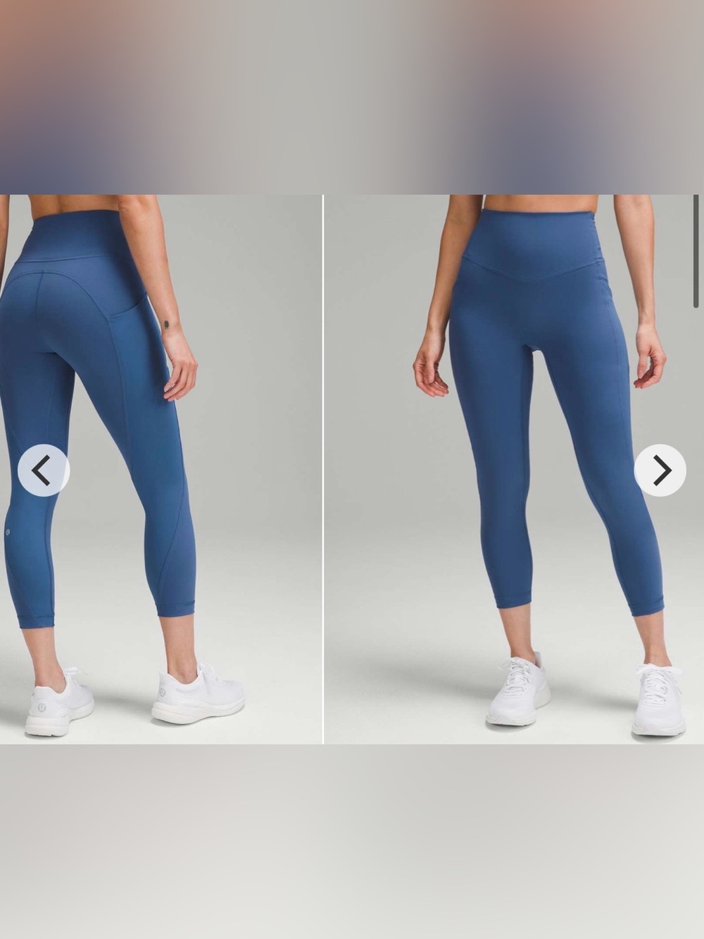 lululemon all the right places Blue High-Rise Capri Leggings